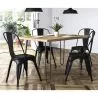 Sedia da pranzo in acciaio - Design industriale - Stylix image 7