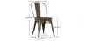 Sedia da pranzo - Design industriale - Legno e acciaio - Nuova edizione - Stylix image 7