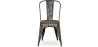 Sedia da pranzo - Design industriale - Legno e acciaio - Nuova edizione - Stylix image 7