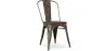 Sedia da pranzo - Design industriale - Legno e acciaio - Nuova edizione - Stylix image 7