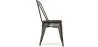 Sedia da pranzo - Design industriale - Legno e acciaio - Nuova edizione - Stylix image 7