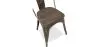Sedia da pranzo - Design industriale - Legno e acciaio - Nuova edizione - Stylix image 7