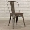 Sedia da pranzo - Design industriale - Legno e acciaio - Nuova edizione - Stylix image 7