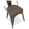 Sedia da pranzo - Design industriale - Legno e acciaio - Nuova edizione - Stylix image 7