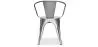 Sedia da pranzo con braccioli - Acciaio - Nuova edizione - Stylix image 7