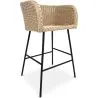 Sgabello in rattan con braccioli - Design Boho Bali - Ishita image 7