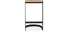 Sgabello da bar di design industriale - Legno e metallo - 60cm - Lia image 7