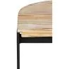 Sgabello da bar di design industriale - Legno e metallo - 60cm - Lia image 7