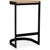 Sgabello da bar di design industriale - Legno e metallo - 60cm - Lia image 7