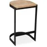 Sgabello da bar di design industriale - Legno e metallo - 60cm - Lia image 7