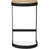 Sgabello da bar di design industriale - Legno e metallo - 60cm - Lia image 7