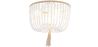 Lampada a soffitto con palle di legno - Plafoniera in stile Boho Bali - Kanda image 7