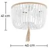 Lampada a soffitto con palle di legno - Plafoniera in stile Boho Bali - Kanda image 7