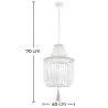 Lampada a soffitto a palle di legno - Lampada a sospensione in stile boho Bali - Lawan image 7