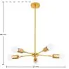 Lampada da soffitto - a sospensione - 5 bracci - Tristan image 7