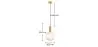 Lampada da soffitto vintage - Lampada a sospensione in cristallo - Amelia image 7