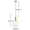 Lampada da soffitto vintage - Lampada a sospensione in cristallo - Amelia image 7