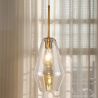Lampada a soffitto in cristallo - Lampada a sospensione dal design vintage - Alua image 7