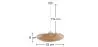 Lampada da soffitto in bambù - Lampada a sospensione stile Boho Bali - Sam image 7