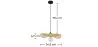 Lampada a soffitto in bambù - Lampada a sospensione stile Boho Bali - Noila image 7