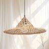 Lampada da soffitto in bambù - Lampada a sospensione stile Boho Bali - Flora image 7