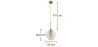 Lampada a soffitto in cristallo - Lampada a sospensione dal design a diamante - Alon image 7