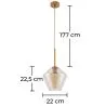 Lampada a soffitto in cristallo - Lampada a sospensione dal design a diamante - Alon image 7