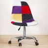 Sedia da Ufficio con Rotelle - Sedia da Scrivania - Rivestita in Patchwork - Tessa image 7