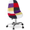Sedia da Ufficio con Rotelle - Sedia da Scrivania - Rivestita in Patchwork - Tessa image 7