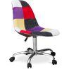 Sedia da Ufficio con Rotelle - Sedia da Scrivania - Rivestita in Patchwork - Tessa image 7