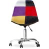 Sedia da Ufficio con Rotelle - Sedia da Scrivania - Rivestita in Patchwork - Tessa image 7