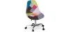 Sedia da Ufficio con Rotelle - Sedia da Scrivania - Rivestita in Patchwork - Simona  image 7