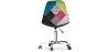 Sedia da Ufficio con Rotelle - Sedia da Scrivania - Rivestita in Patchwork - Simona  image 7
