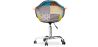 Sedia da ufficio con braccioli - Sedia da scrivania con ruote - Rivestita in patchwork - Patty image 7