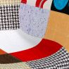 Sedia da ufficio con braccioli - Sedia da scrivania con ruote - Rivestita in patchwork - Patty image 7