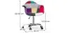 Sedia da ufficio con braccioli - Sedia da scrivania con ruote - Rivestita in patchwork - Ray image 7