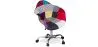 Sedia da ufficio con braccioli - Sedia da scrivania con ruote - Rivestita in patchwork - Ray image 7