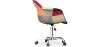 Sedia da ufficio con braccioli - Sedia da scrivania con ruote - Rivestita in patchwork - Ray image 7