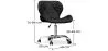 Sedia da ufficio con ruote - Sedia da scrivania girevole - Rivestita in similpelle - Wito image 7