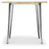 Tavolo da pranzo quadrato industriale - Legno e metallo - Stylix image 7