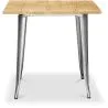 Tavolo da pranzo quadrato industriale - Legno e metallo - Stylix image 7