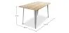 Tavolo da pranzo rettangolare - Stile Industriale - Legno - Troy image 7