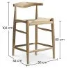 Sgabello in legno di design Boho Bali - 65cm - Elb image 7