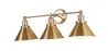 Lampada da Parete Vintage Dorata - 3 Luci - Remir image 7