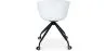 Sedia da ufficio con braccioli - Sedia da scrivania con rotelle - Bianco e nero - Jodie image 7