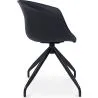Sedia da ufficio con braccioli - Sedia da scrivania di design nera - Jodie image 7