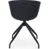 Sedia da ufficio con braccioli - Sedia da scrivania di design nera - Jodie image 7