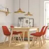 Sedia da pranzo imbottita in tessuto - Stile scandinavo - Denisse image 7