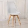 Sedia da pranzo imbottita in tessuto - Stile scandinavo - Denisse image 7