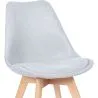Sedia da pranzo imbottita in tessuto - Stile scandinavo - Denisse image 7